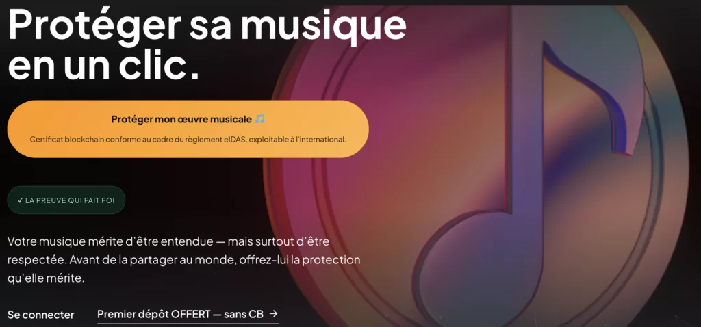 déposer sa musique