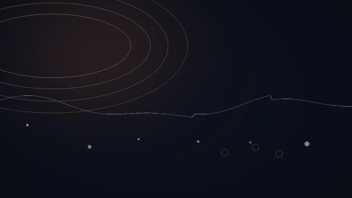 Soundplate avis — illustration abstraite : arcs cuivrés, réseau de points et trajectoire de diffusion.