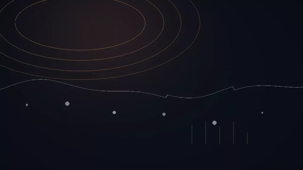 Spotontrack avis — illustration abstraite : arcs cuivrés, courbe de données et points de mesure.