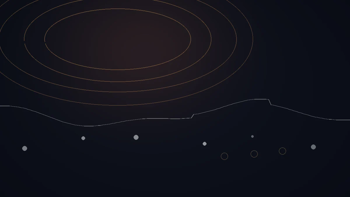 Hypeddit avis — illustration abstraite : arcs cuivrés, parcours entre points de contact.