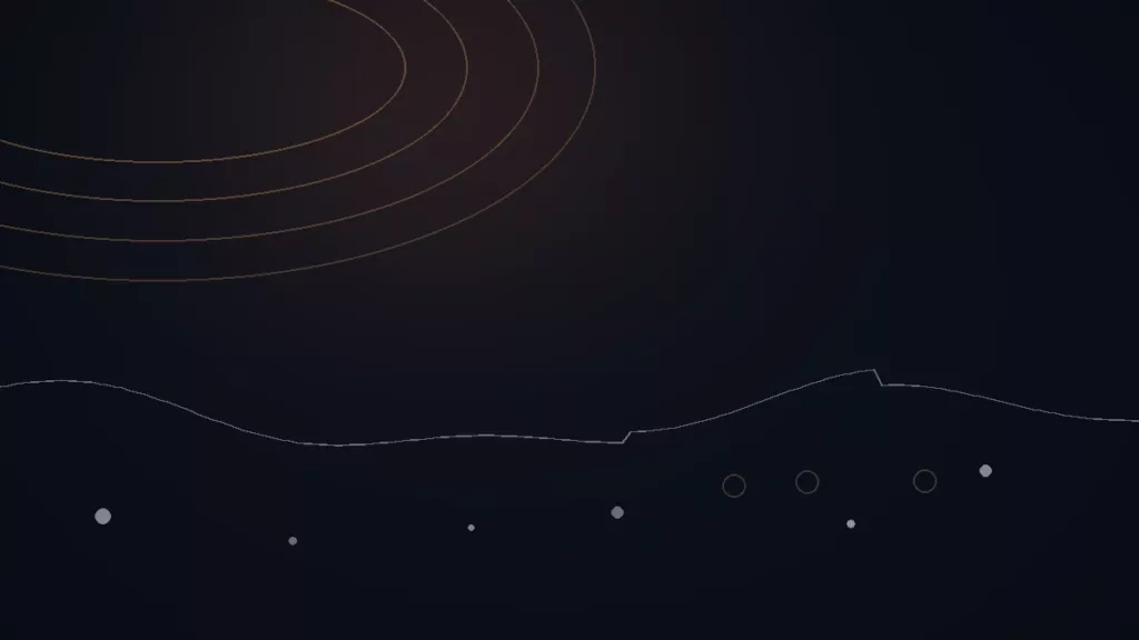 Songkick Tourbox avis — illustration abstraite : arcs cuivrés, ondes de scène et points de public.