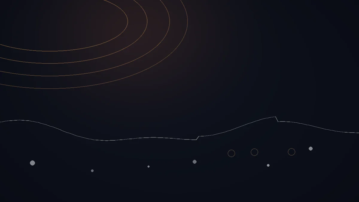 Songkick Tourbox avis — illustration abstraite : arcs cuivrés, ondes de scène et points de public.
