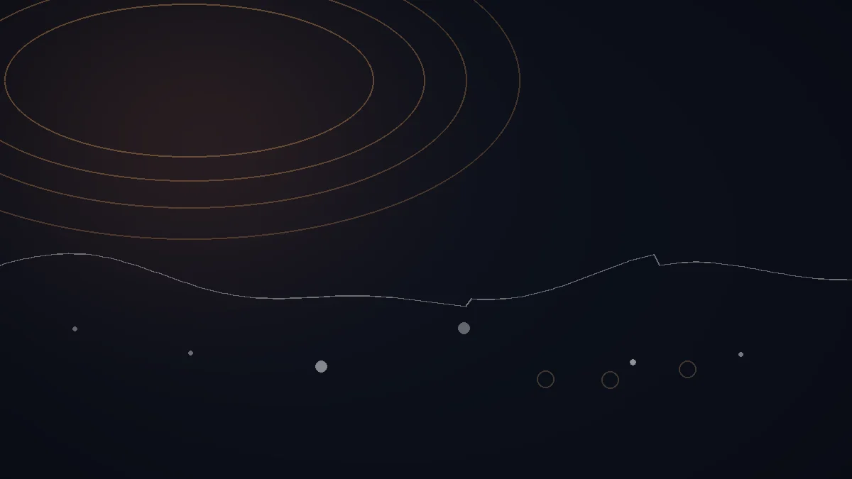 gigmit avis — illustration abstraite : arcs cuivrés, ondes de scène et points de public.