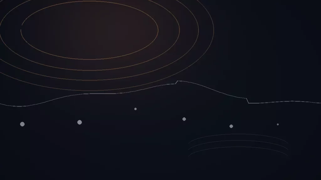 Audiomack avis — illustration abstraite : arcs cuivrés, ondes créatives et points de rythme.