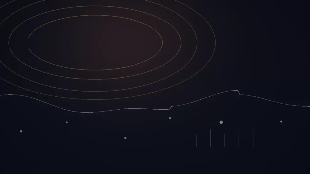 Record Union avis — illustration abstraite : arcs cuivrés, trajectoire de diffusion et repères reliés.